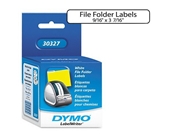 1-Up File Folder Labels for Label Printers, 3-7/16 x 9/16, W...