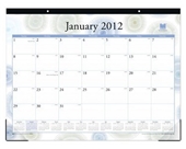 2012 Blue Sky Dandelions Desk Pad 22 x 17