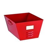 STEELMASTER Storage Tub with Locker Design, 7.5 x 12.43 x 11.44 Inches, Red (20610007)