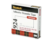 3M 924-3/4 Adhesive Transfer Tape Roll for Scotch Tape Gun, ...