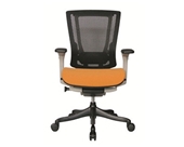 Nefil 4000FMORG Office Chair in Black Mesh Back and Orange F...