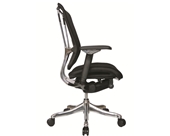 Nefil 4200FBLK Office Chair in Black Fabric and Aluminum Frame