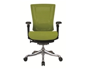 Nefil 4300MEGRN3D Office Chair in 3D Green Mesh and Aluminum Frame