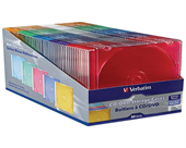Verbatim Slim CD and DVD Storage Cases - 50 Pack
