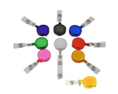 9 Colors X Id Badges Card Holder Office Retractable Reel Key Clip Holders
