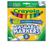 8 ct. Crayola Broad Line Washable Markers (Pack of 6)
