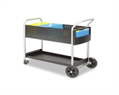 Safeco Scoot Mail Cart, 1-Shelf, 300s, 22-1/2 x 39-1/2 x 40-...