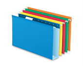 Pendaflex 4152X2ASST Extra Capacity, Letter-Size Hanging Folders with Box Bottoms, Assorted Colors, 25 per box