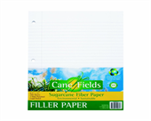Canefields Sugarcane Fiber Filler Paper, Legal Ruled, 3-Hole Punched, 8.5 x 1