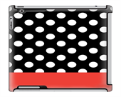Uncommon LLC Stripe Dots Tomato Deflector Hard Case for iPad 2/3/4 (C0010-GD)