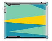 Uncommon LLC Deflector Hard Case for iPad 2/3/4 - Block Zig Zag Cyan Yellow (C0060-HR)