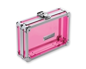 Pencil Box Acrylic Pink - Clear Pink Acrylic - Vaultz - VZ00095