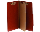 ACCO 15006 ACCO Presstex 20-Point Classification Folders, Letter, 6-Section, Red, 10/Box