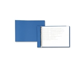 ACCO 59273 Flexible Accohide Square Ring Binder For 11X14-7/8 Sheets, 1-1/2 Cap., Blue