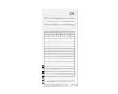 Acroprint 09-9111-000 Totalizing Payroll Recorder Time Cards ES1010, Pack of 100 Cards, Numbered, Employee Signature Line