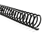 Akiles 12mm 36" Length Plastic Spiral Coil Bindings 4:1 Pitch (100 Pcs), Black