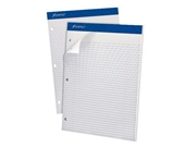 Ampad Evidence Dual Pad, Narrow Ruled, Size 8.5 x 11.75 Inches, White Paper, 100 Sheets Per Pad (20-346)