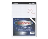 Ampad Evidence Quad Dual-Pad, Quadrille Rule, Letter Size (8.5 x 11.75), White, 100 Sheets per Pad (20-210)