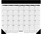 AT-A-GLANCE 2014 Monthly Desk Pad, Black and White, 24 x 19 ...