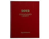 AT-A-GLANCE Standard Diary, Recycled Daily Appointment Book, 8 x 10 Inches, Red, 2012 (SD910-13)