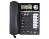 AT&T 993 2-Line Phone w/Caller ID Charcoal
