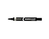 Avery MARKS-A-LOT Permanent Marker, Large Bullet Tip, Black, 12-Count (24878 )
