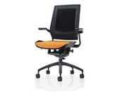 Bodyflex BF4100ORG Office Chair with Black Frame and Orange Fabric