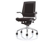 Bodyflex BF4300BLK Office Chair with Chrome Frame and Black Fabric