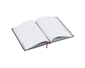 Black N' Red/John Dickinson Casebound Book, Ruled, 24 Lb, 96 Sheets, 11-3/4"X8-1/4", Bk/Rd