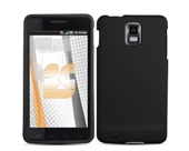 Black Rubberized Protector Hard Case for Samsung Infuse 4G