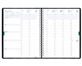 Blueline Weekly Academic Planner, July 2012 - July 2013, Twin-Wire, 11 x 8.5-Inches, Black, 1 Planner