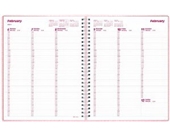 Brownline 2012 Weekly Planner, Twin-Wire, Pink, 11 x 8.5-Inches (CB950.PNK)
