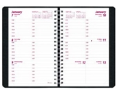 Brownline 2013 Weekly Planner, Twin-Wire, Black, 8 x 5 Inches (CB75.BLK-13)