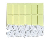 Cable/Wire Clips w/Double-Sided Adhesive Pads (12-Pack) - Great for Speaker & Et