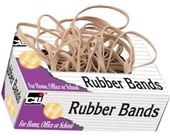 Charles Leonard Rubber Bands, Tissue-style Box, #82, Beige/Natural, 56182