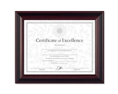 DAX Document Frame, Insert 8-1/2 x 11 Inches, Frame 10-1/2 x 13 Inches, Rosewood/Black (DAXN15786NT)