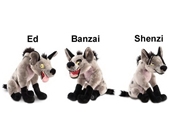 Disney Store The Lion King Hyena Stuffed Animal Gift Set featuring 11" Ed, Banzai and Shenzi Plush Dolls