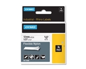 DYMO 1/2 Inch Flexible Industrial Strength Nylon Labels for Rhino 1000/3000 Label Printer (18488)