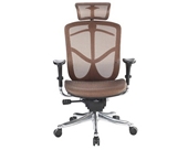 Eurotech Fuzion High Back Orange/Copper Mesh Chair w/ Aluminum Base