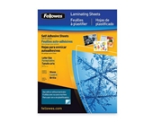 Fellowes Self-Adhesive Sheets, Letter Size, 3 mil, 50 Pack (5221502)