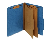 Globe-Weis Moisture Resistant Classification Folder, Letter Size, 2 Dividers, Light Blue, (PU61M LBL)
