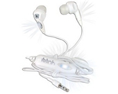 Iblink WLW1 Earbud Stereo Headphones w/3.5mm Jack & Sound Activated White LEDs (White)