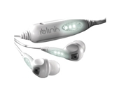 IBLINK WLW1 Earbuds with LED Lights (White with White LED Lights)
