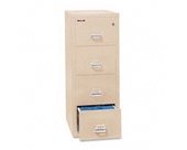 Insulated Four-Drawer Vertical File - Parchment Color