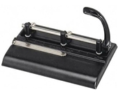 Master Adjustable 32-Sheet 3-Hole Punch  Adjustable 13/32 Inches Punch Heads Black