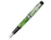 Monteverde Prima Fountain Pen Green Swirl Stub Nib (MV26889S)