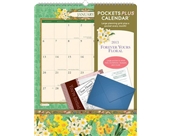 Orange Circle 2013 Pockets Plus Wall Calendar, Forever Yours Floral (16019)