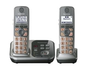 Panasonic KX-TG7732S DECT 6.0 Link-to-Cell via Bluetooth Cordless Phone with Answering System, Silver, 2 Handsets
