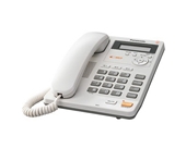 Panasonic KX-TS620W Integrated Corded Phone with All-Digital Answering System, White
