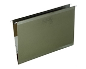 Pendaflex 4153 Reinforced Hanging File Folders, No Tab, Legal, Standard Green, 25/box